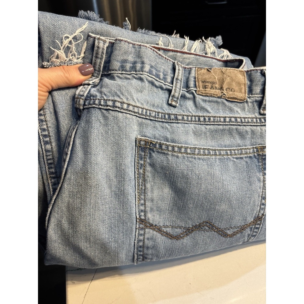 Vintage Wrangler Jeans Mens 38X30 Blue Loose Straight Baggy Skater Relaxed Y2K - Picture 9 of 9